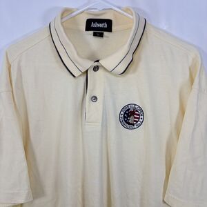 Ashworth 2005 US Open Pinehurst No. 2 Golf Polo Shirt Mens Size Large Yellow
